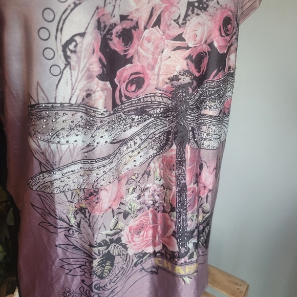 So Nice Collection Pink Short Sleeve With Black Backing XL - Picture 3 of 8